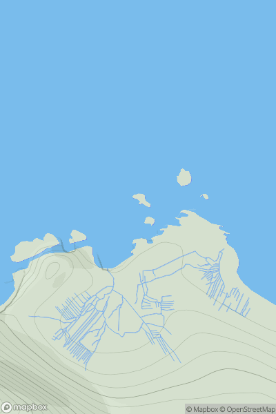 Thumbnail image for Gaada Stack [Shetland Islands] [HT958415] showing contour plot for surrounding peak
